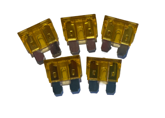 5 Amp Blade Fuse BEIGE - 5 Per Pack