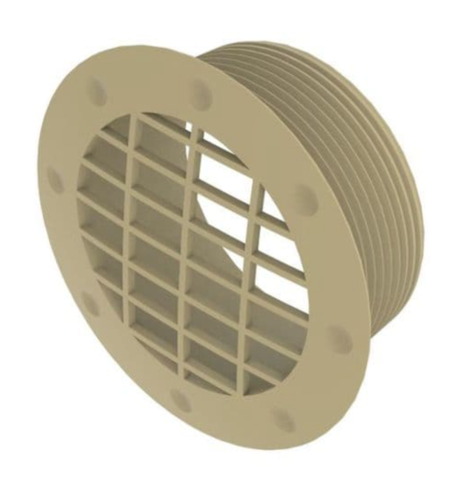 BEIGE Fixed Fitting Vent