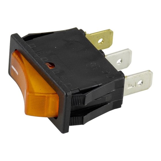 230V Switch Illuminated - ORANGE