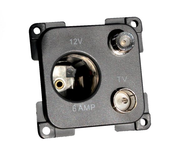 GREY C-Line 12 Volt, TV and Satellite Socket