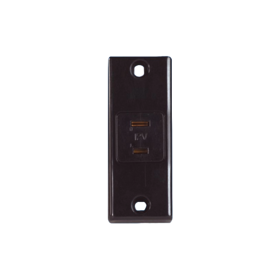 Black Architrave 12 Volt Socket