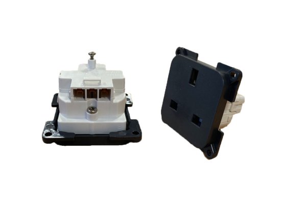 GREY Integrated C-Line 230V Socket