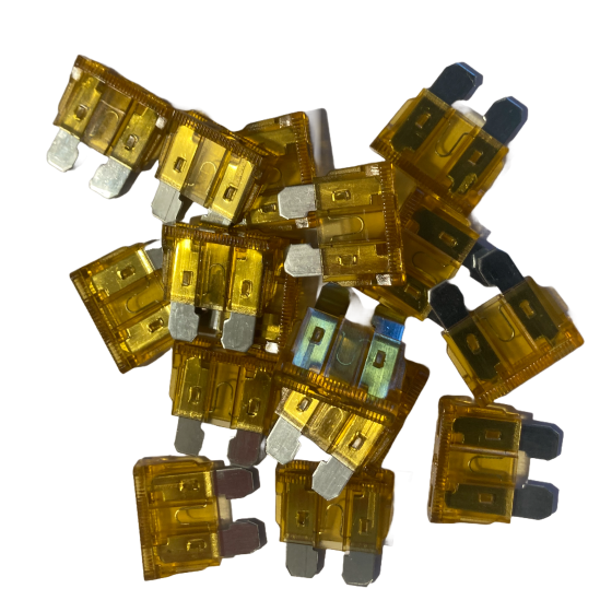 5 Amp Blade Fuse BEIGE - (Pack of 50)