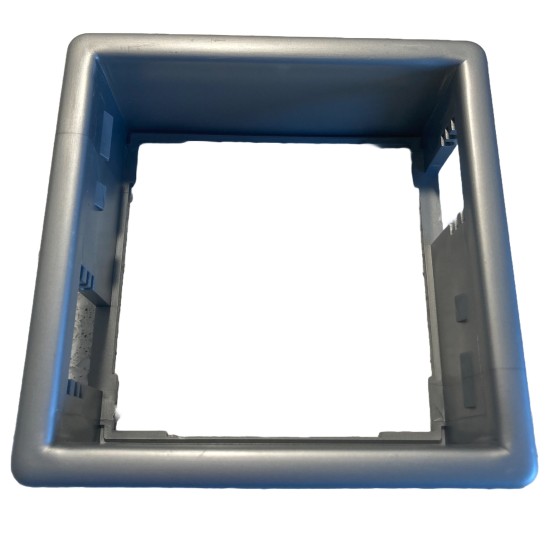 B Type Silver 1 Way Face Plate