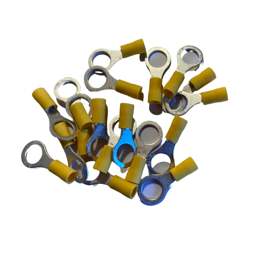 Yellow 10mm Ring Terminal