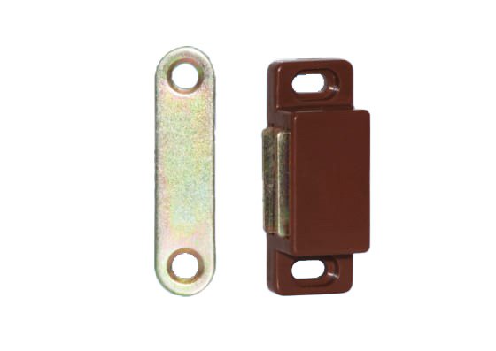 Magnetic Catch, Screw Fix - BROWN