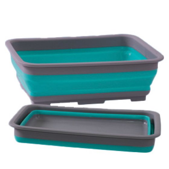 Aqua/Grey - Collapsible Washing Up Bowl