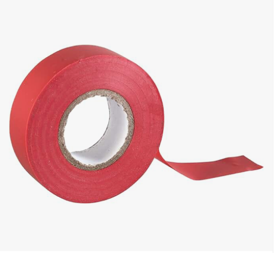 RED PVC Tape 19mm x 33 Metre
