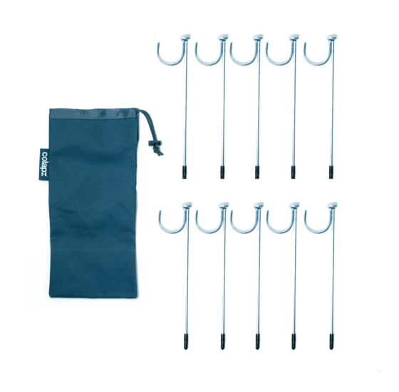 COLAPZ Flexi Pipe Rock Pegs - Pack of 10