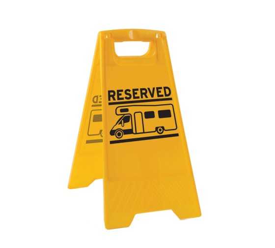 Box of 10 - Reserved Sign Caution Board