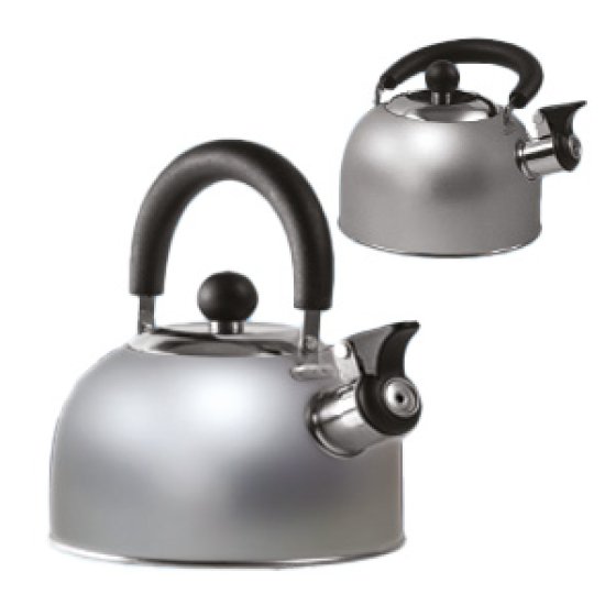 BOX of 12 - CHROME 1.6 Ltr Gas Hob Kettle