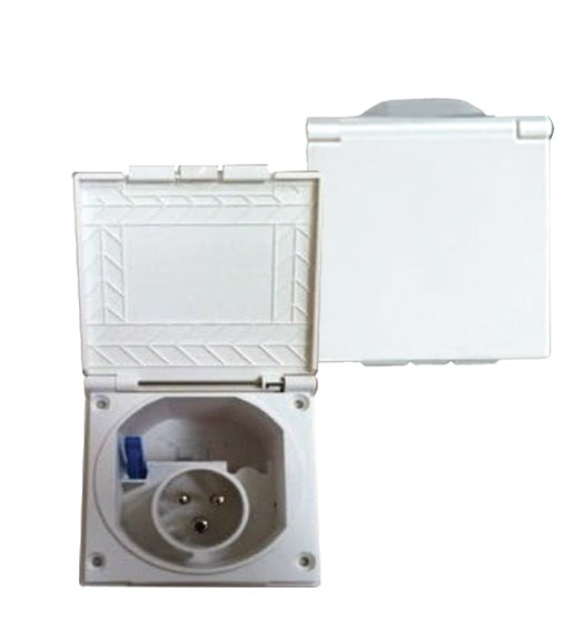 WHITE Flush Fitting Mains Inlet