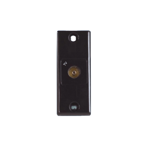 Black Architrave TV Socket