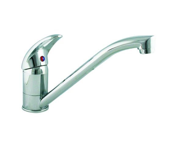 Chrome Metal Single Lever Kitchen Mixer Tap