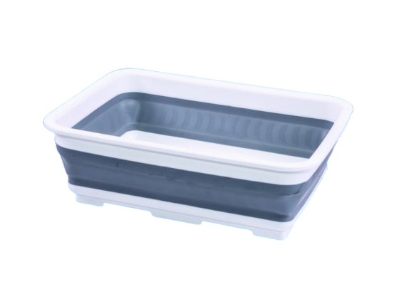 White/Grey - Collapsible Washing Up Bowl
