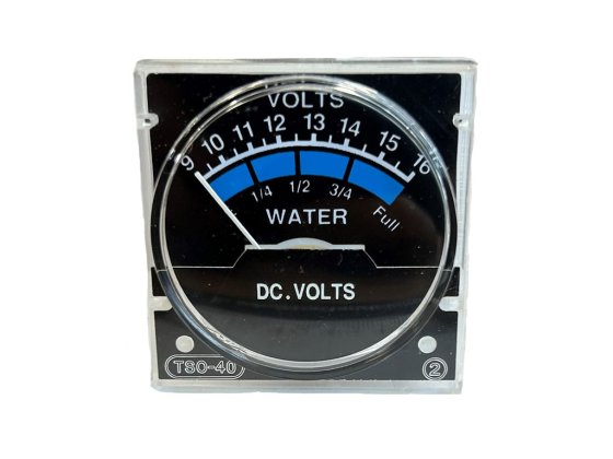 Round 9/16V Voltage and Water Meter