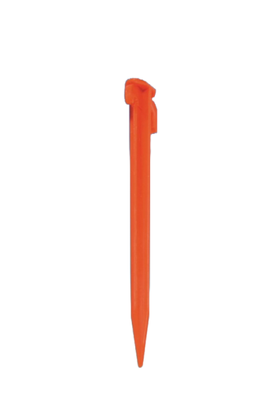 Pack of 10 x Red Plastic Tent Peg 20cm