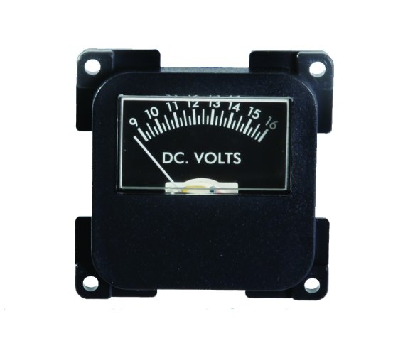 BLACK C-Line 12 Volt Meter