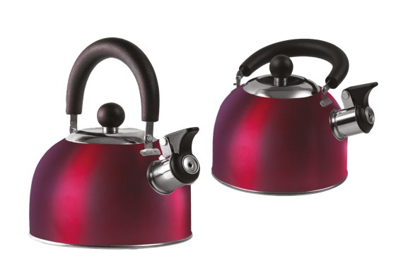 BOX of 12 - RED 1.6 Litre Gas Hob Kettle