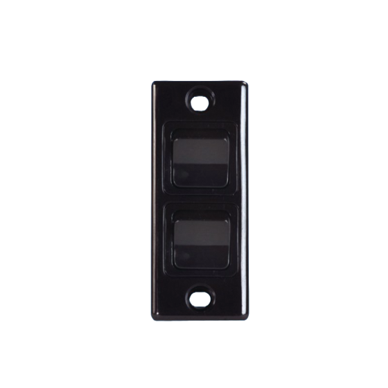 Black Double Architrave Switch