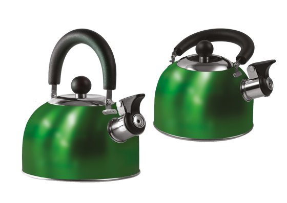 BOX of 12 - GREEN 1.6 Litre Gas Hob Kettle