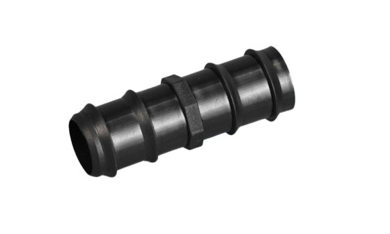 Black 28.5mm Straight Connector