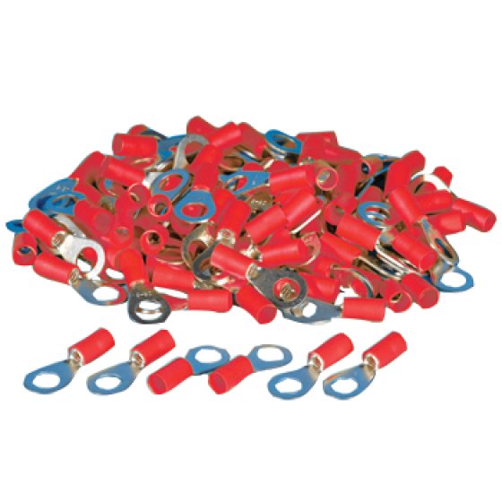 Red 3mm Ring Terminal