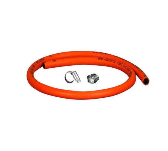 Orange Gas Hose Assembly - 1 Metre