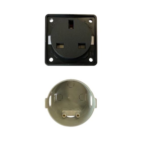 BERKER 13 Amp Socket c/w Back Box