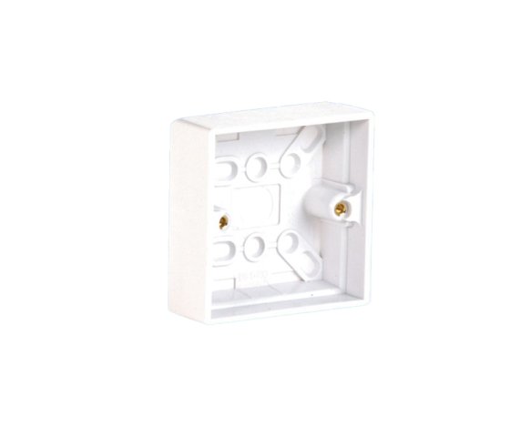 White 1 Gang Surface Box