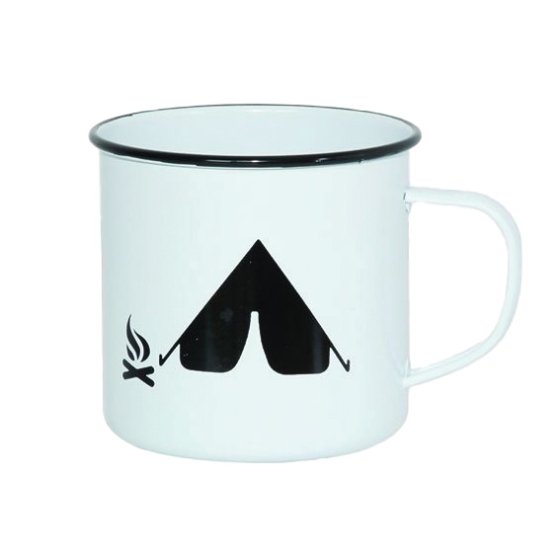 BOX of 8 - Retro Mug - Camping