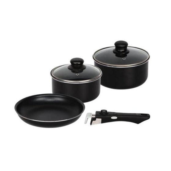 ATHENA Cookware Set 6pcs with Detachable Handle
