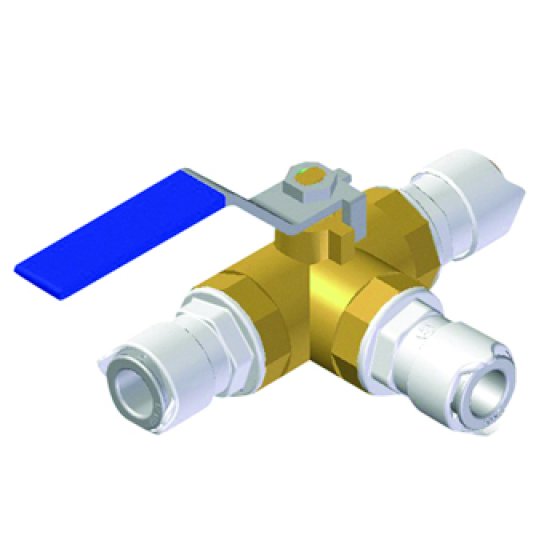 WHALE 12mm 3 Way Shutoff Valve