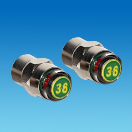 EZ Read Tyre Pressure Cap 2 Pack Pennine Leisure Supplies